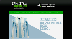 Desktop Screenshot of camisetadefutbol.com
